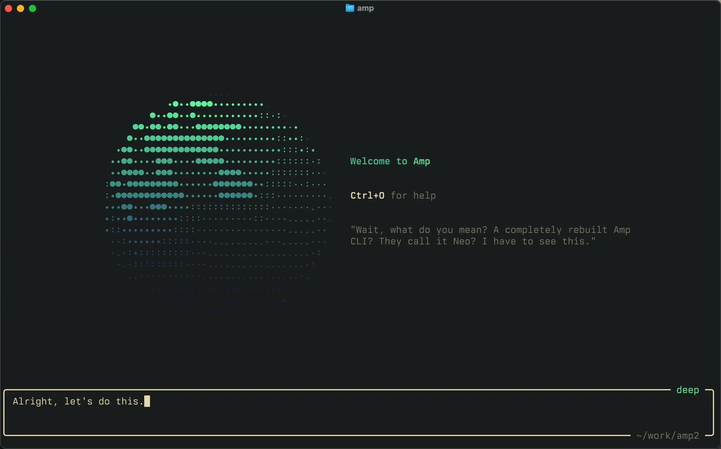 Amp coding agent interface shown in its Product Hunt gallery