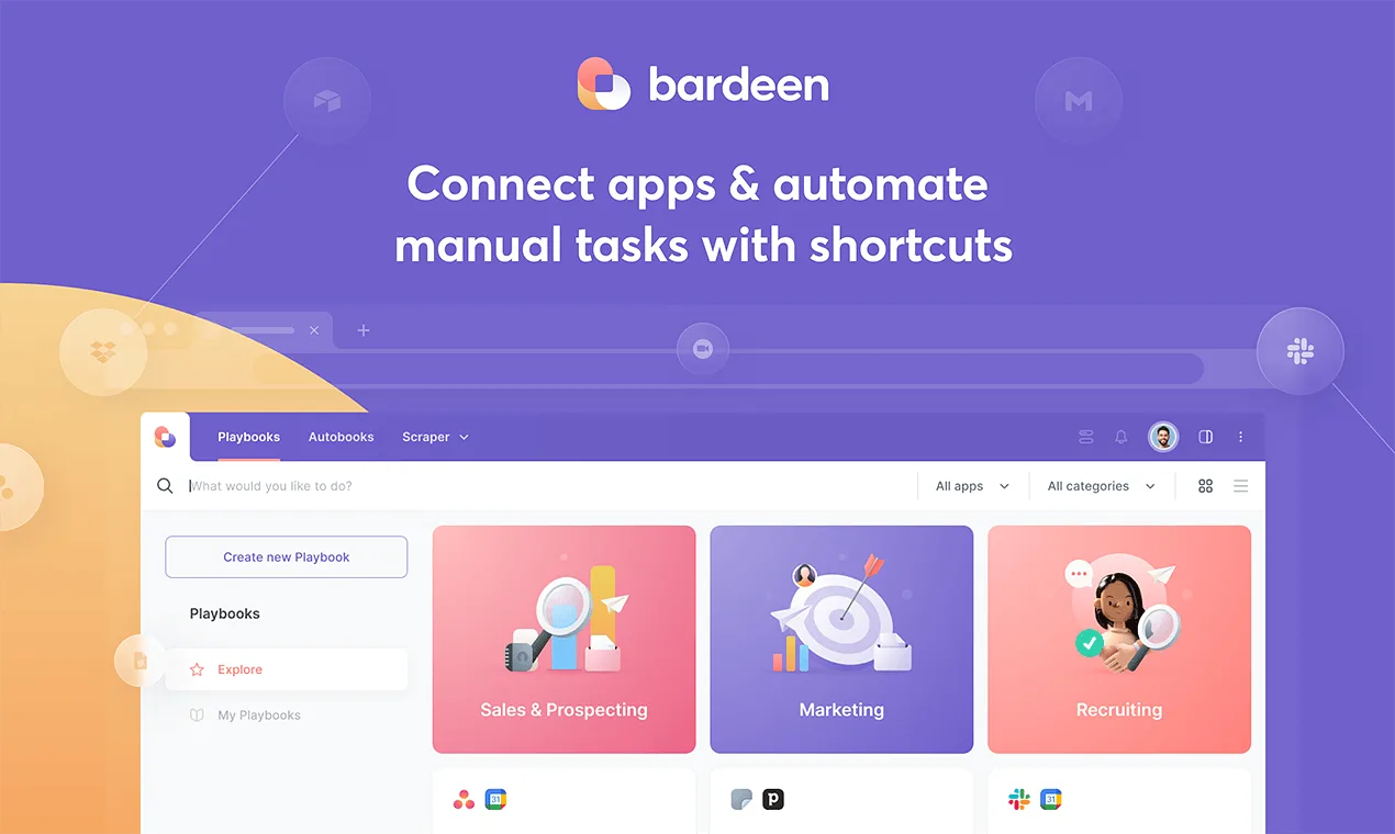 Bardeen product interface