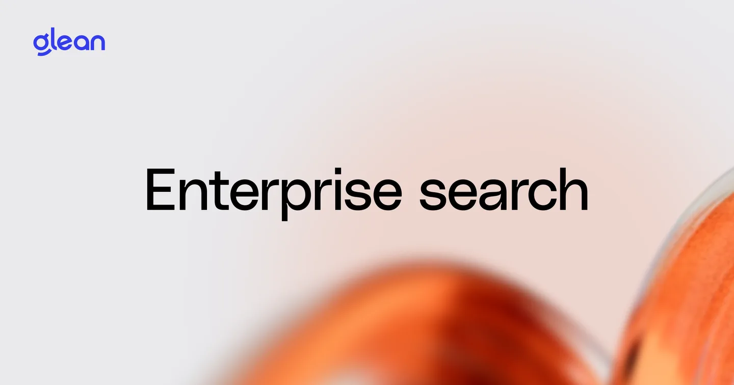 Glean enterprise search product page