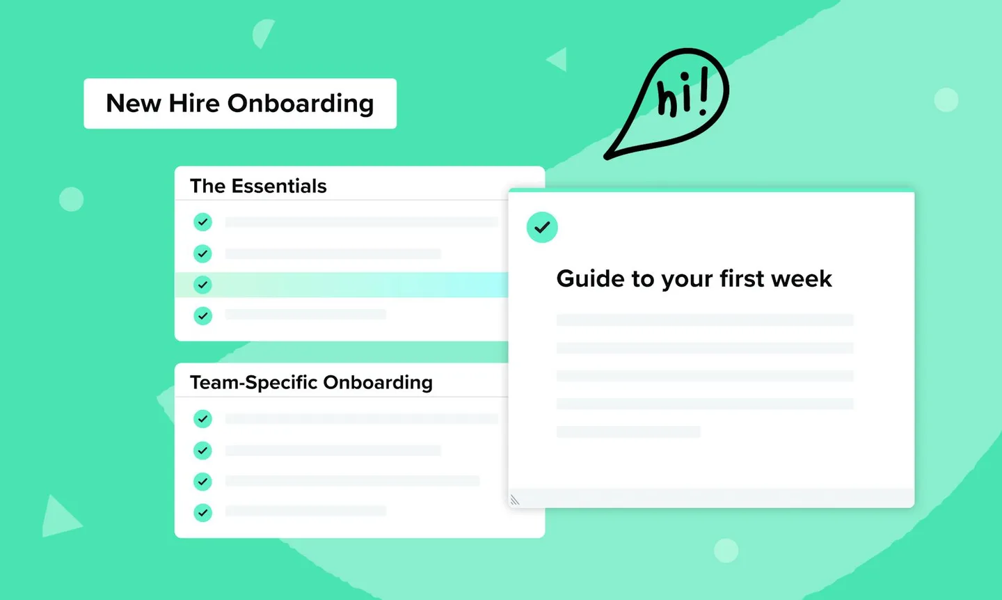 Guru onboarding knowledge interface