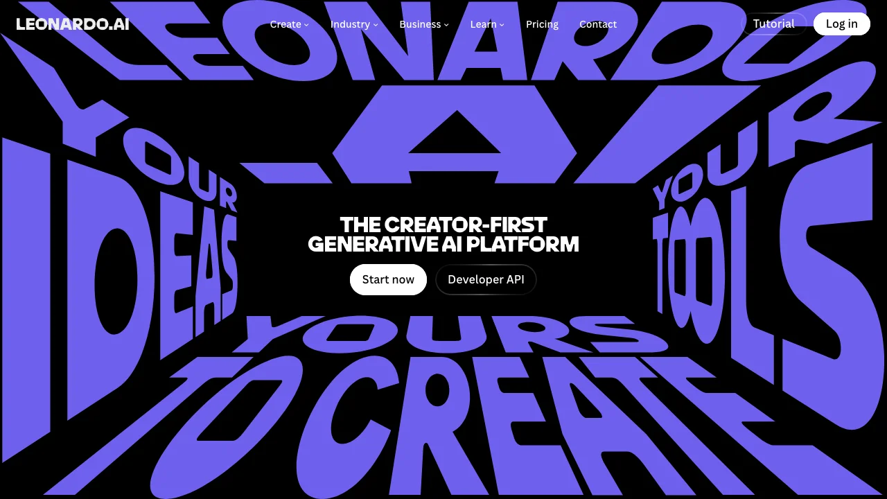 Leonardo AI image generation interface