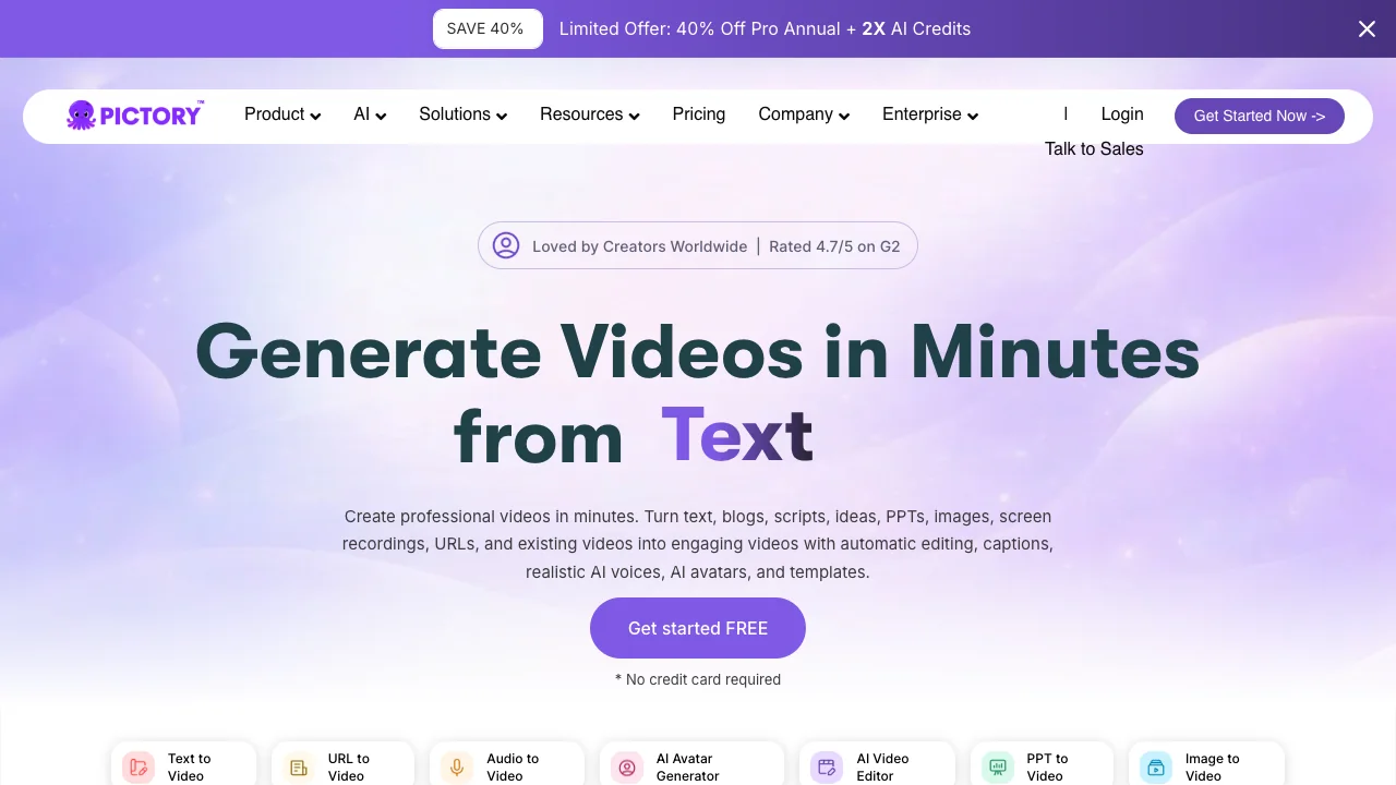 Pictory script to video editor